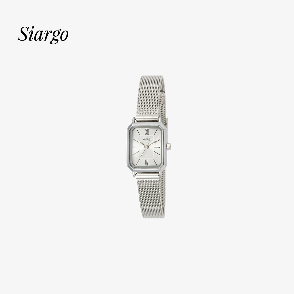 시아르고 세이지 사각 여자메탈시계 SG-001S-S 이미지
