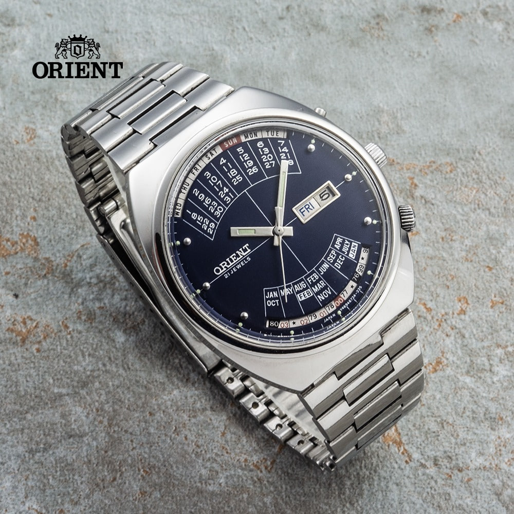 오리엔트 빈티지 메탈 시계 이미지