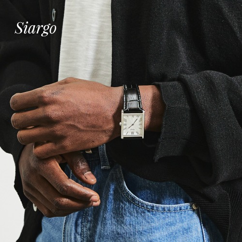 시아르고 펜넬 컬렉션 SG-010 가죽 손목 시계 - 제품 이미지