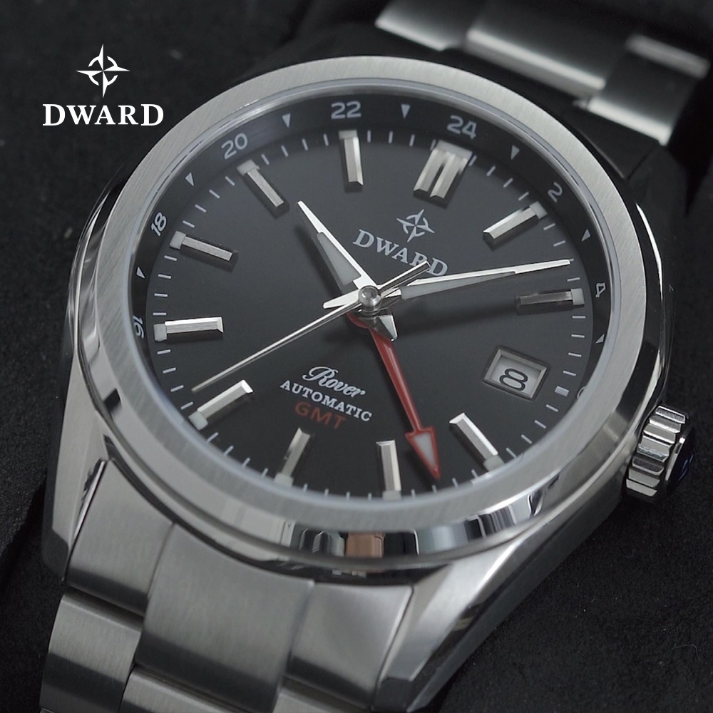 GMT Rover - 블랙 그라나이트 시계 이미지